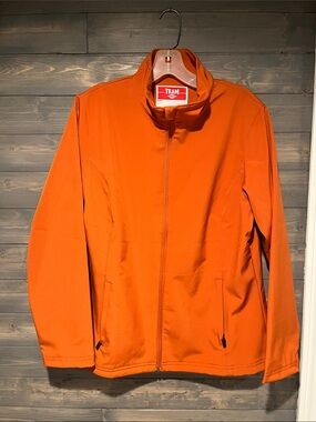 NWOT Pumpkin Spice Orange Team 365 full zip Jacket L